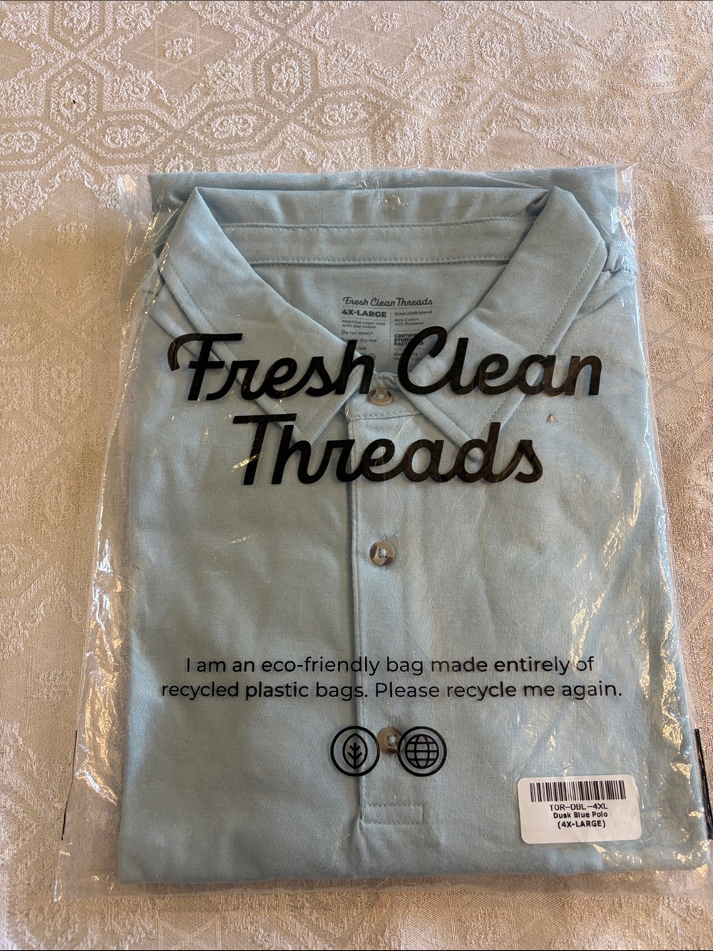 Men’s Pale Blue Polo Shirt